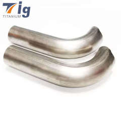 2.5" 3" 3.5" 4" Brushed Titanium Mandrel Bends 45* bend 1.2mm thick 1.5D radius