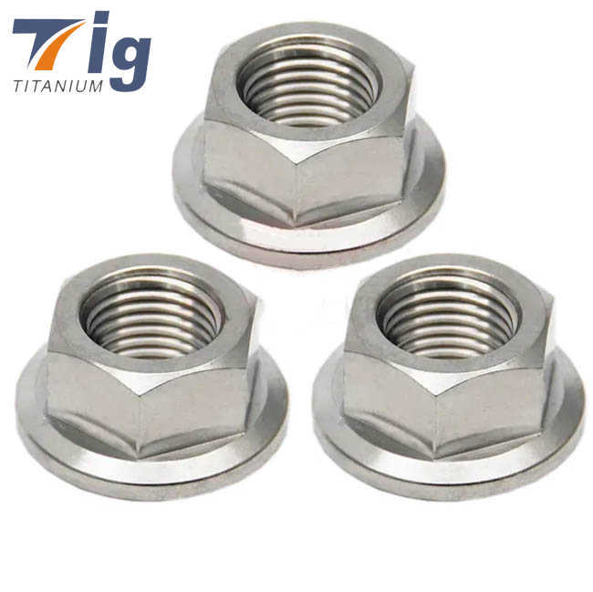 Titanium M6 M8 M10 Hexagon Flange Nut Hex Flanged Nut