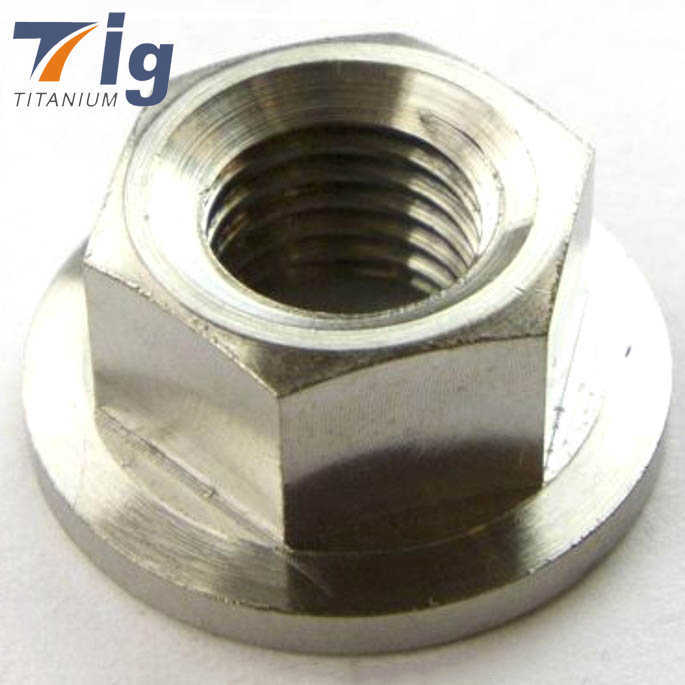Titanium M6 M8 M10 Hexagon Flange Nut Hex Flanged Nut