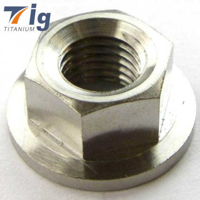 Titanium M6 M8 M10 Hexagon Flange Nut Hex Flanged Nut