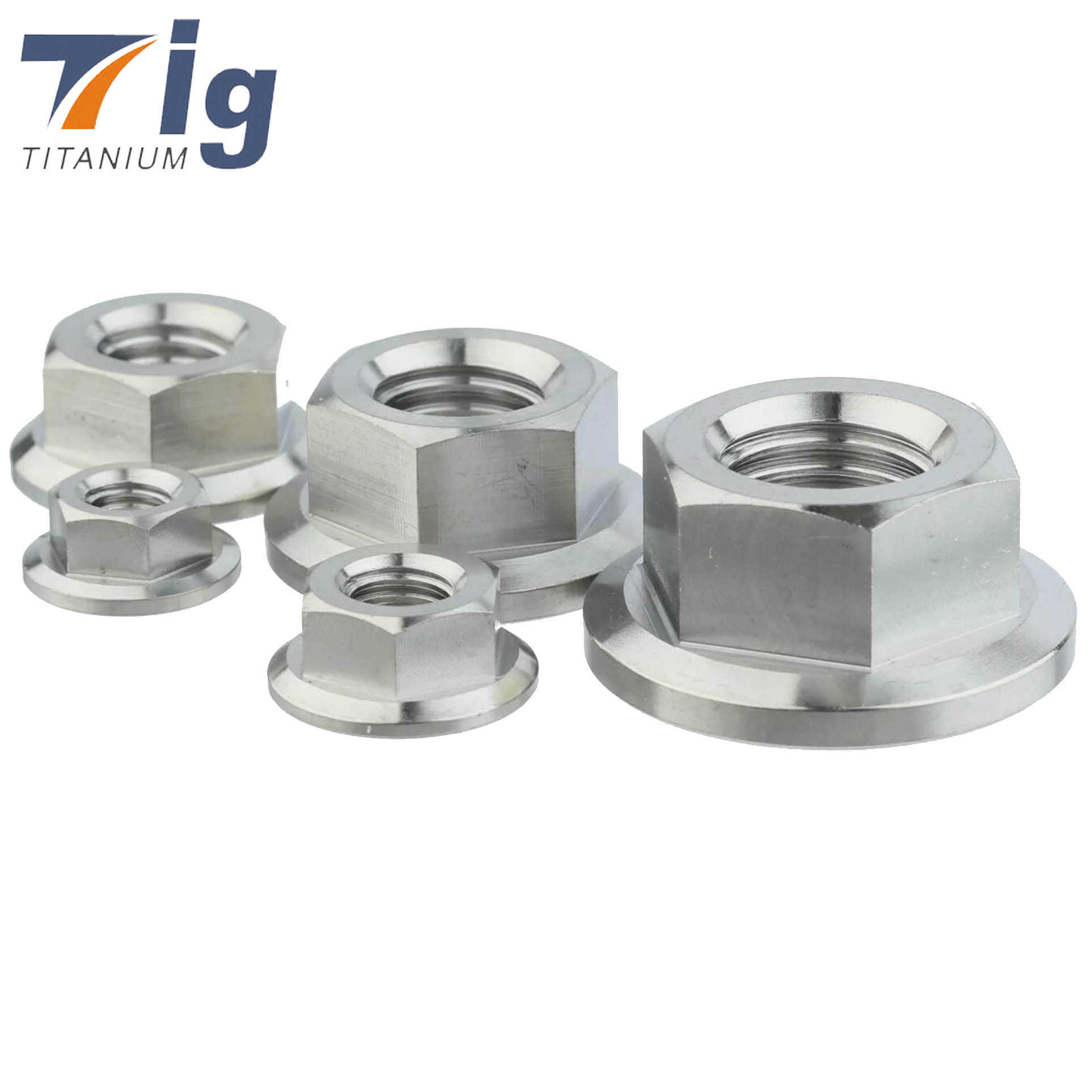 M6 M8 M10 Titanium Flanged Hex Nuts