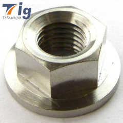TITST M8 M10 M6 Titanium full nuts Titanium Nylon Flanged Bi-Hex Nut