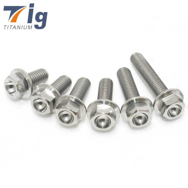 M6 M8 M10 Titanium ULTRA-LIGHT HEX-FLANGE BOLT
