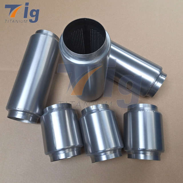 Universal Titanium Mufflers 2.5"/3"/3.5"/4" polishing Finish