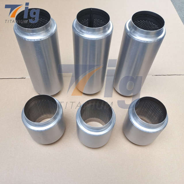 Universal Titanium Mufflers 2.5"/3"/3.5"/4" polishing Finish