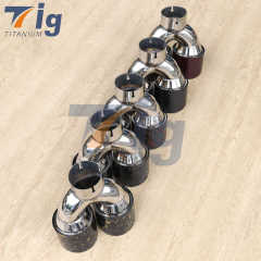 Universal 2.5inch exhaust carbon dual tips
