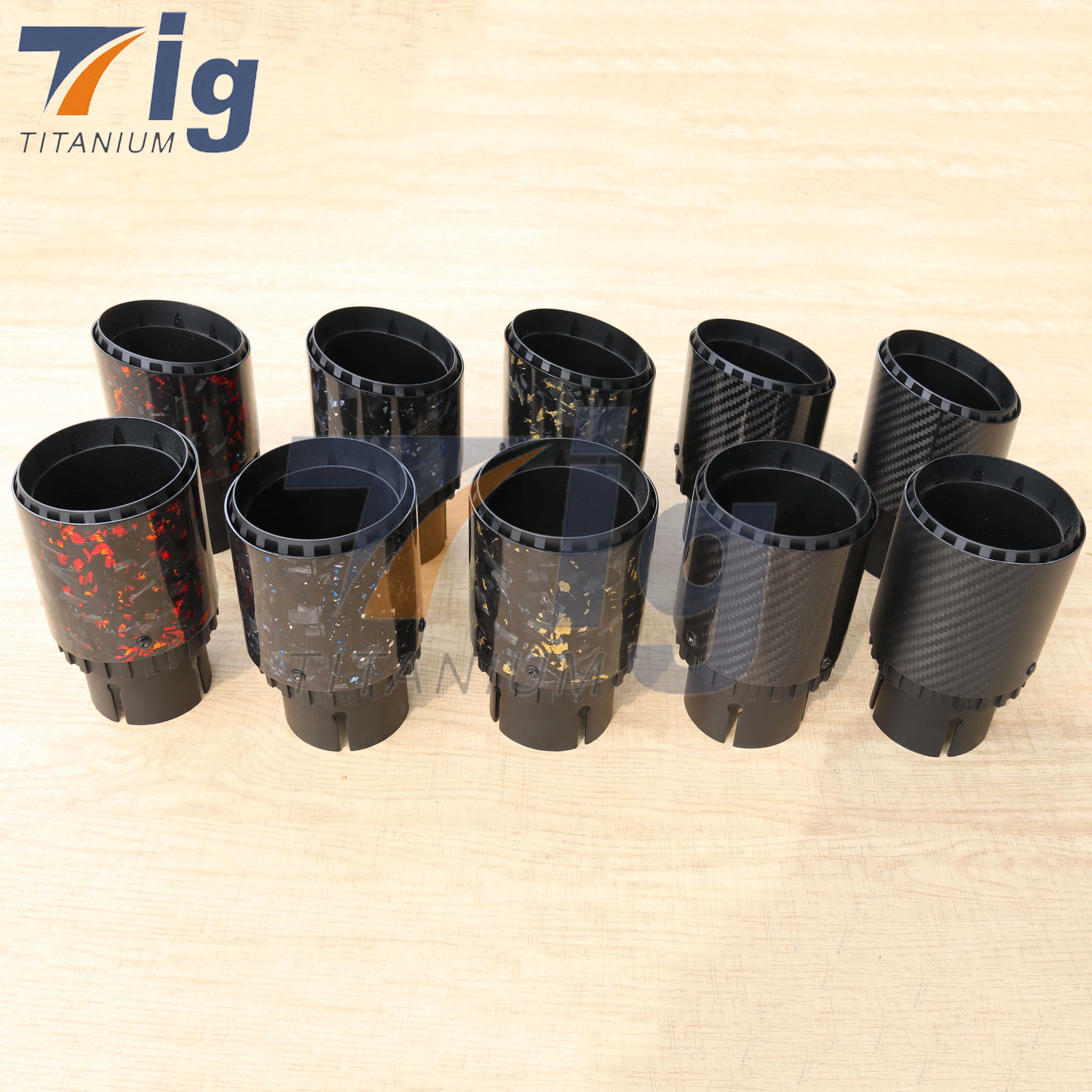 Universal 3inch exhaust carbon single tips