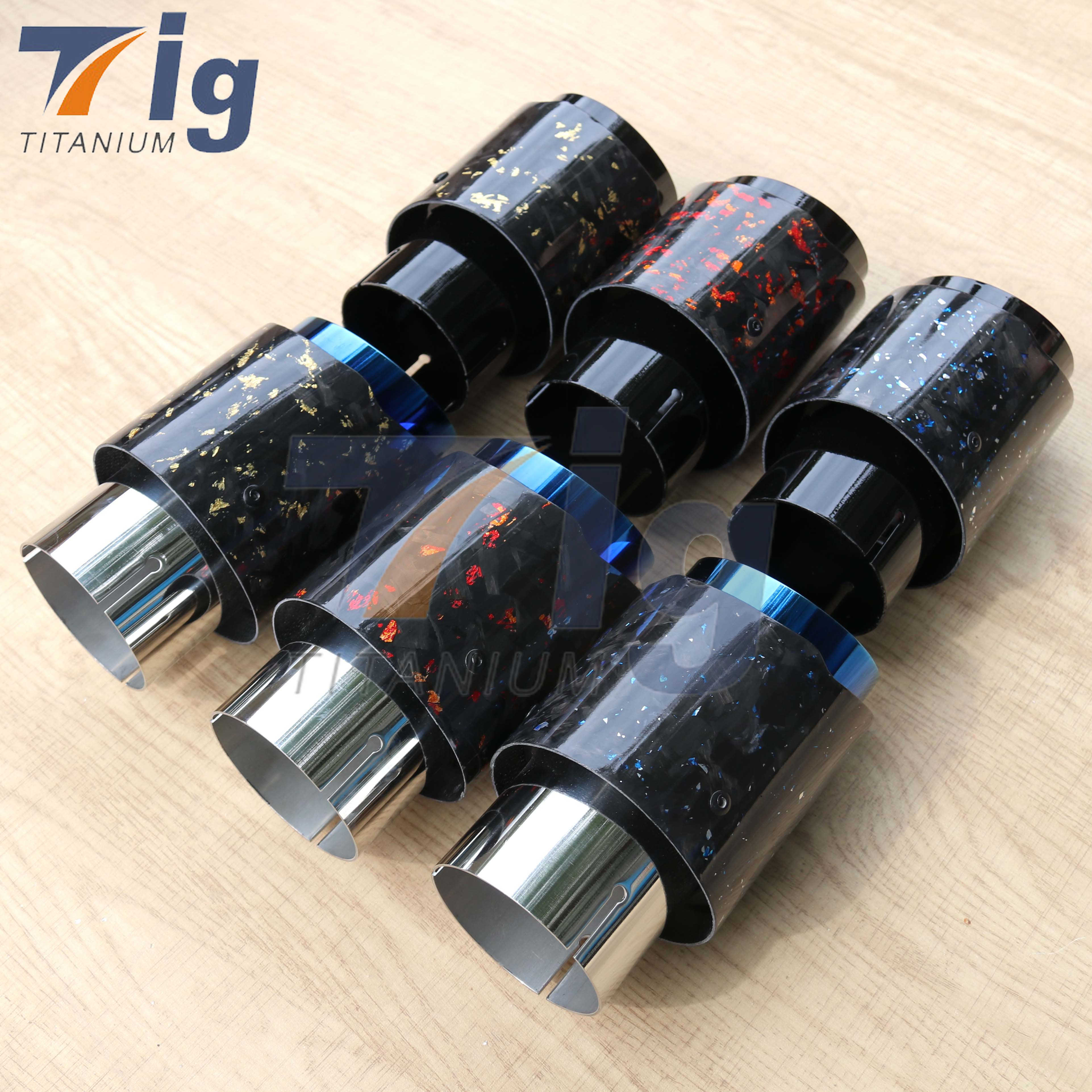 Universal 3inch exhaust carbon single tips