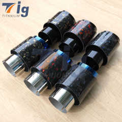 Universal 3inch exhaust carbon single tips
