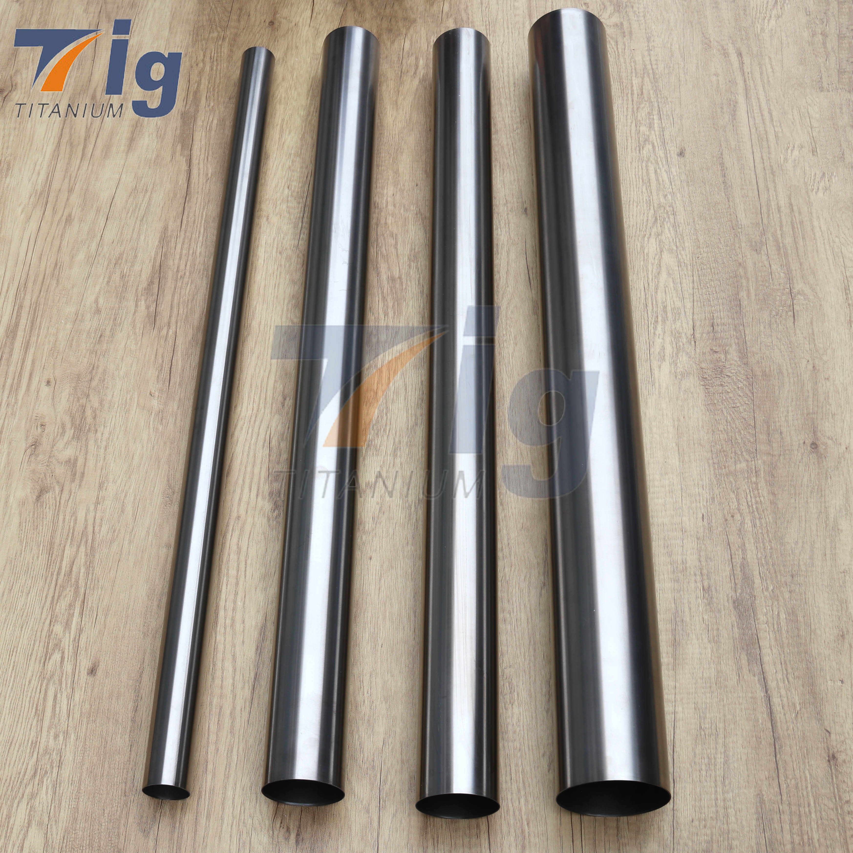 Custom 1.0 mm/1.2mm Wall Titanium Straights Pipe brushed/polished/baking blue 1meter long