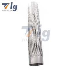 For 2" Titanium Perforated Punch Tube 8" OAL 1mm 0.039" - 117-05008-0000