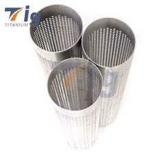 For 2" Titanium Perforated Punch Tube 8" OAL 1mm 0.039" - 117-05008-0000