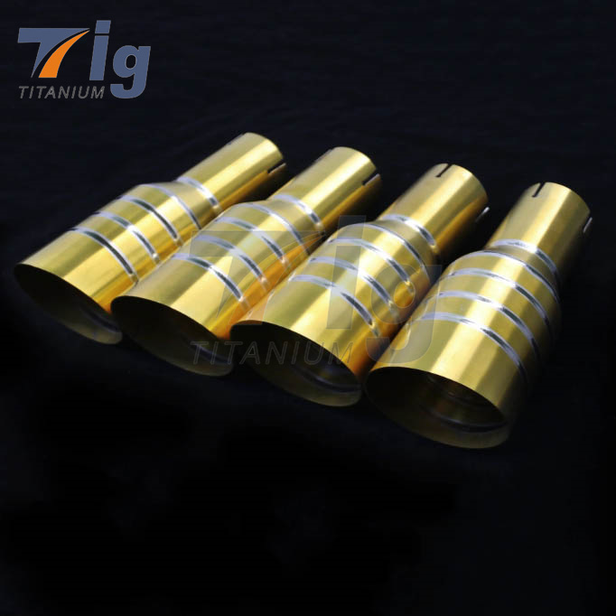 Universal Dual Exhaust Tip Straight side Glossy carbon fiber exhaust pipe tail quad exhaust muffler tip