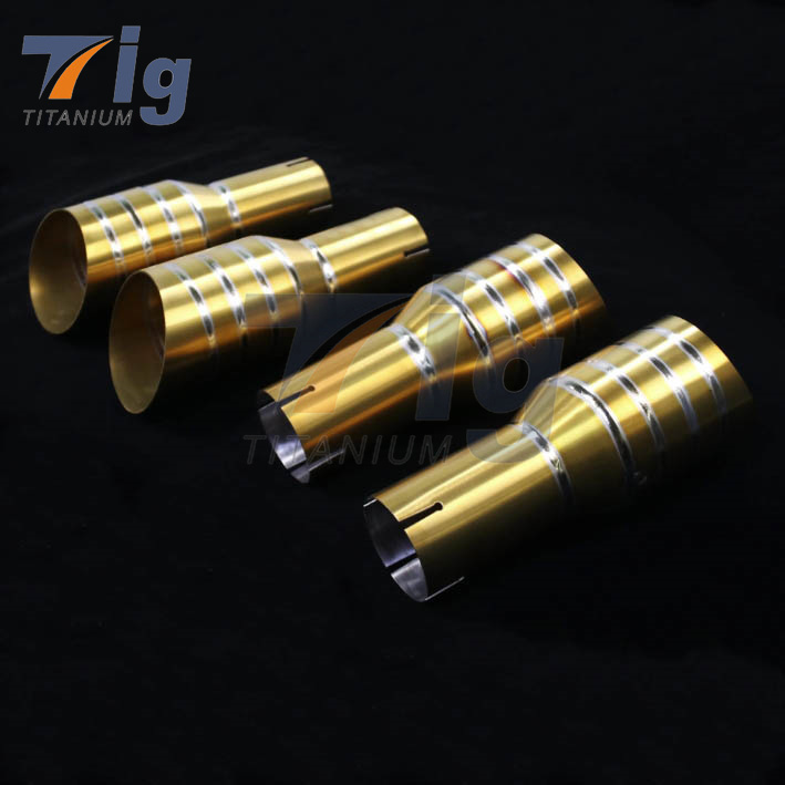 Universal Dual Exhaust Tip Straight side Glossy carbon fiber exhaust pipe tail quad exhaust muffler tip