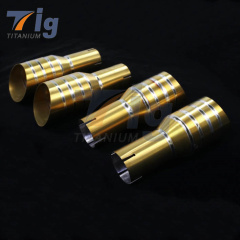 Universal Dual Exhaust Tip Straight side Glossy carbon fiber exhaust pipe tail quad exhaust muffler tip