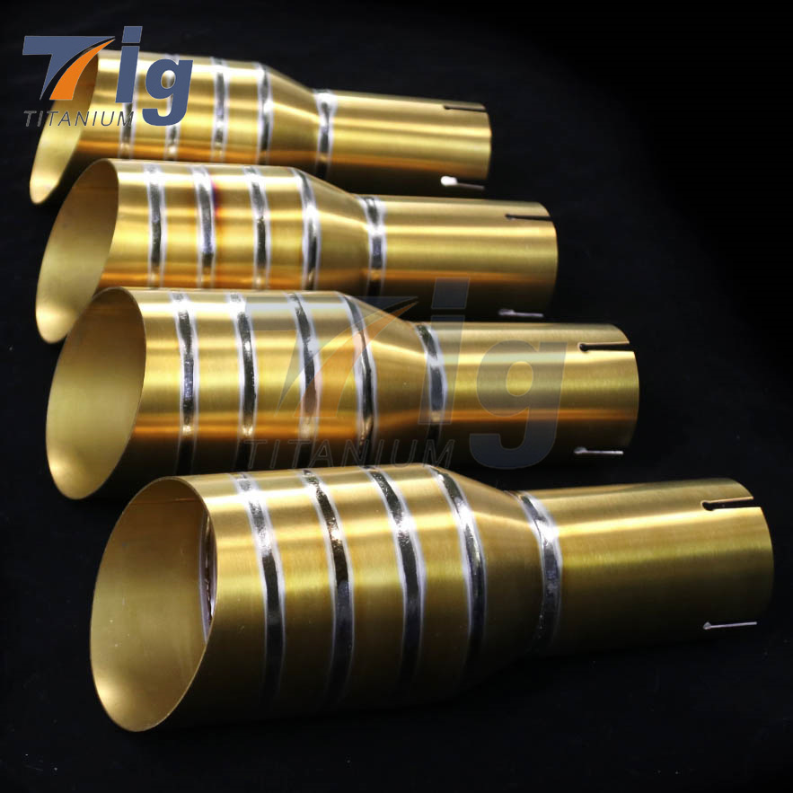 Universal Dual Exhaust Tip Straight side Glossy carbon fiber exhaust pipe tail quad exhaust muffler tip