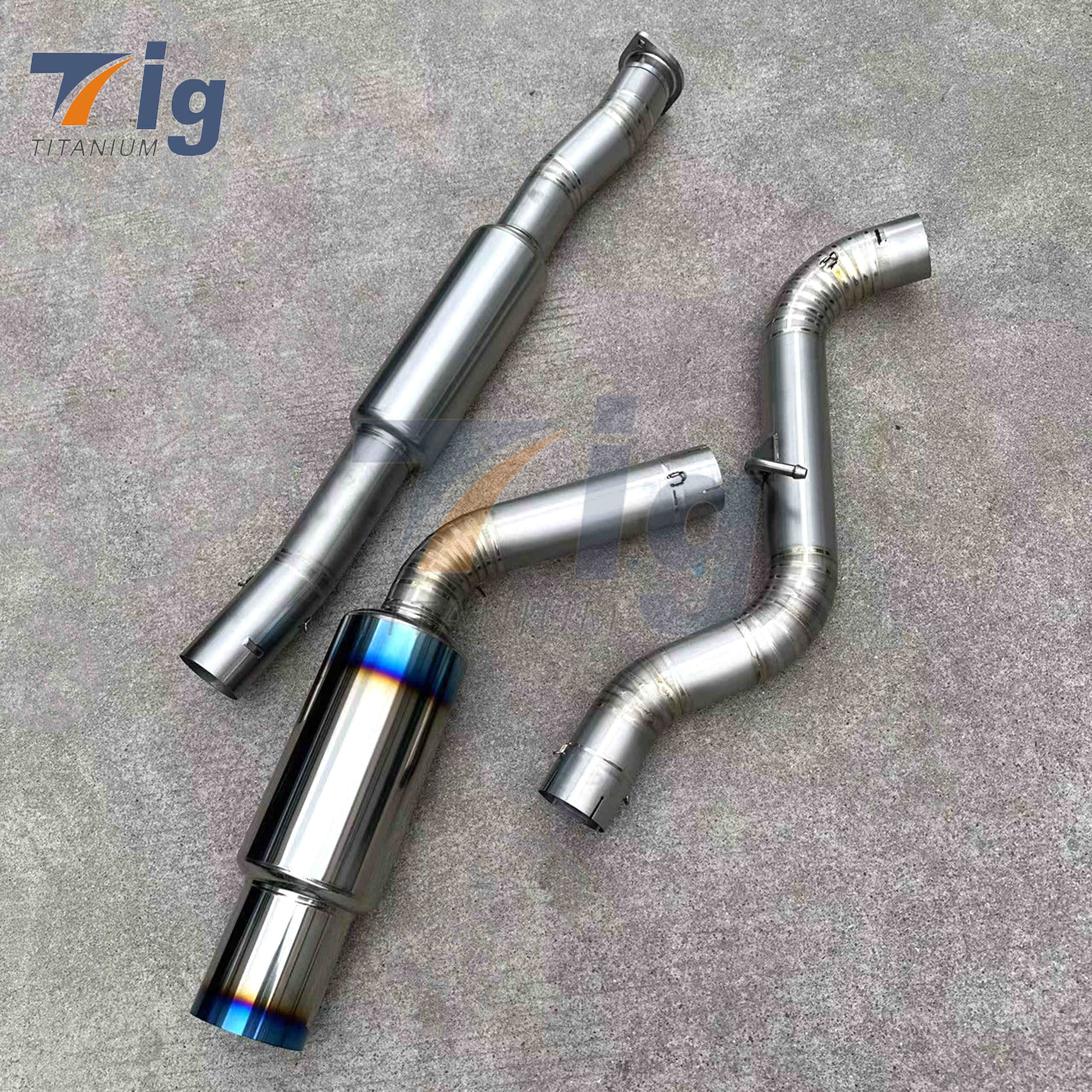 Titanium Tip Cat Back Exhaust For Subaru WRX / STI
