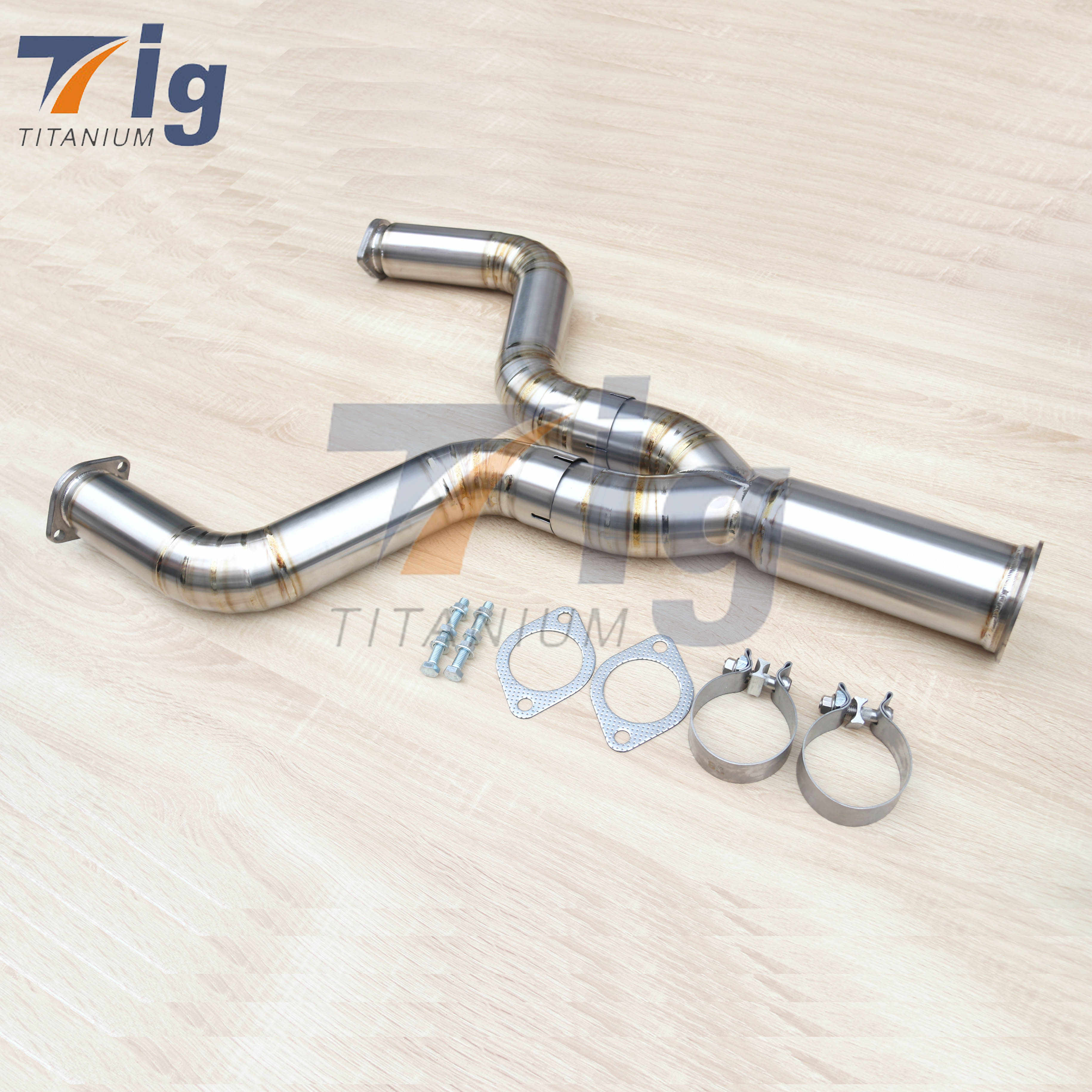 3" 350Z 2009+ VQ37VHR Z34 2012+ 370Z Titanium Mid Y Pipe Exhaust for Nissan 350Z 370Z Muffler Exhaust