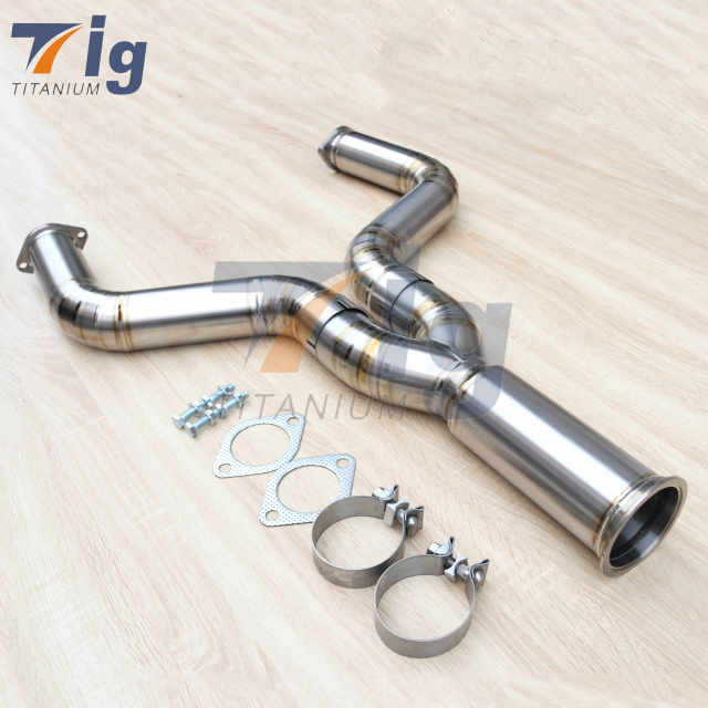 3" 350Z 2009+ VQ37VHR Z34 2012+ 370Z Titanium Mid Y Pipe Exhaust for Nissan 350Z 370Z Muffler Exhaust