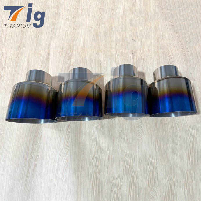 Burnt Titanium Exhaust Tips For BMW nissan JDM
