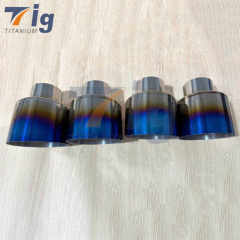 Burnt Titanium Exhaust Tips For BMW nissan JDM