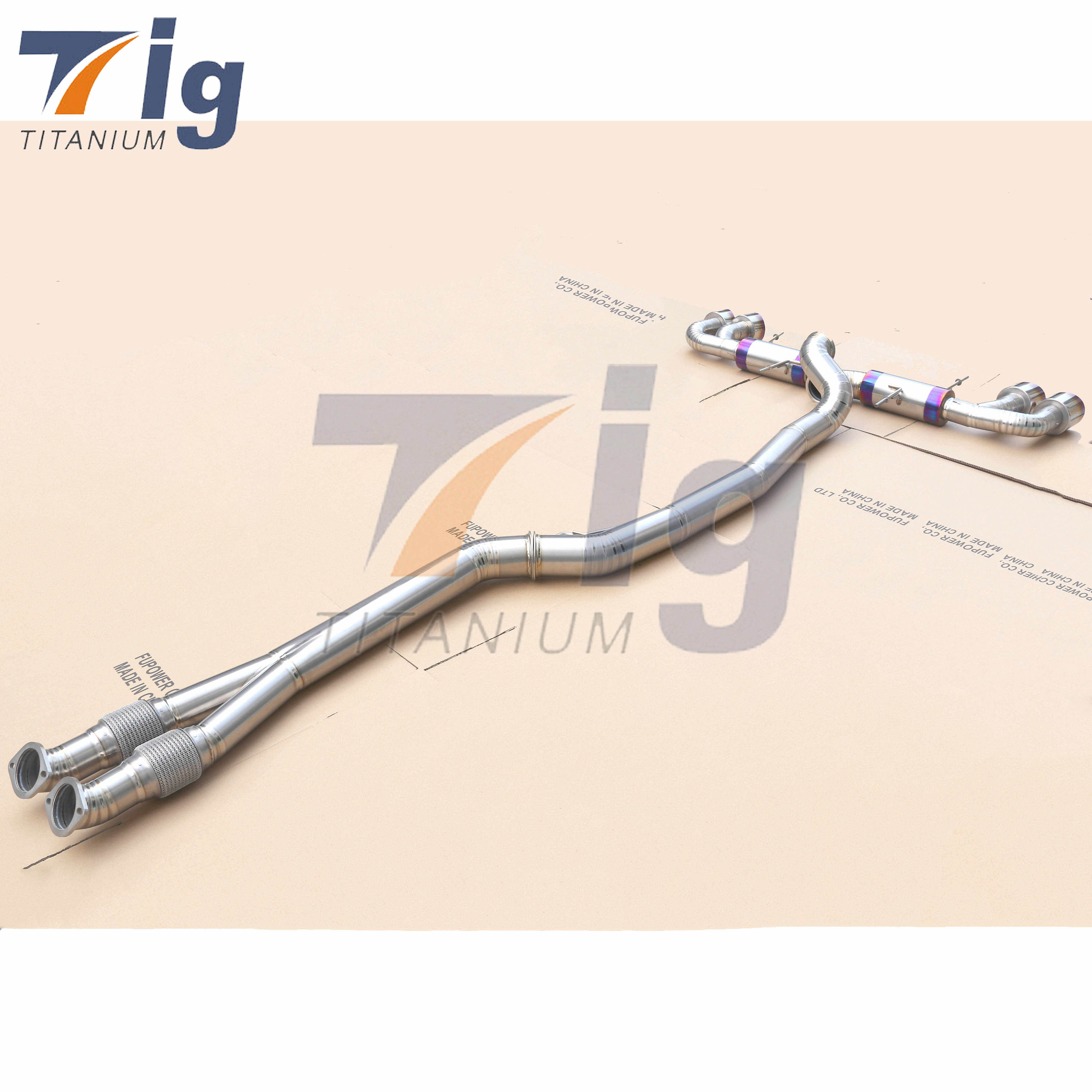 Titanium R35 GTR Monster outlaw 4" exhaust system with Gen2 downpipes kit