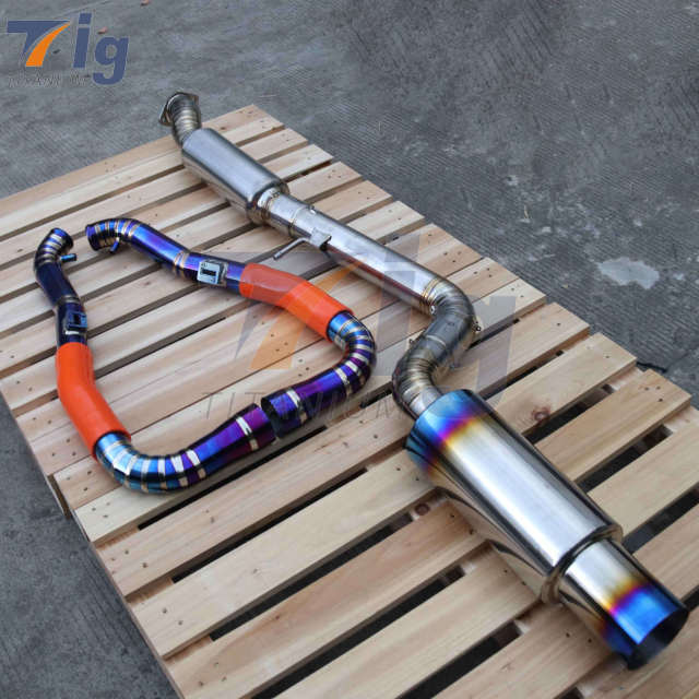 For Nissan 370Z Z34 Titanium Cold Air Intake with exhaust pipe Kit