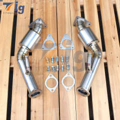 For Nissans 350Z VQ35HR 370z resonator downpipe Titanium Test Pipe Infiniti G35 G37 q40 q60 VQ37VHR