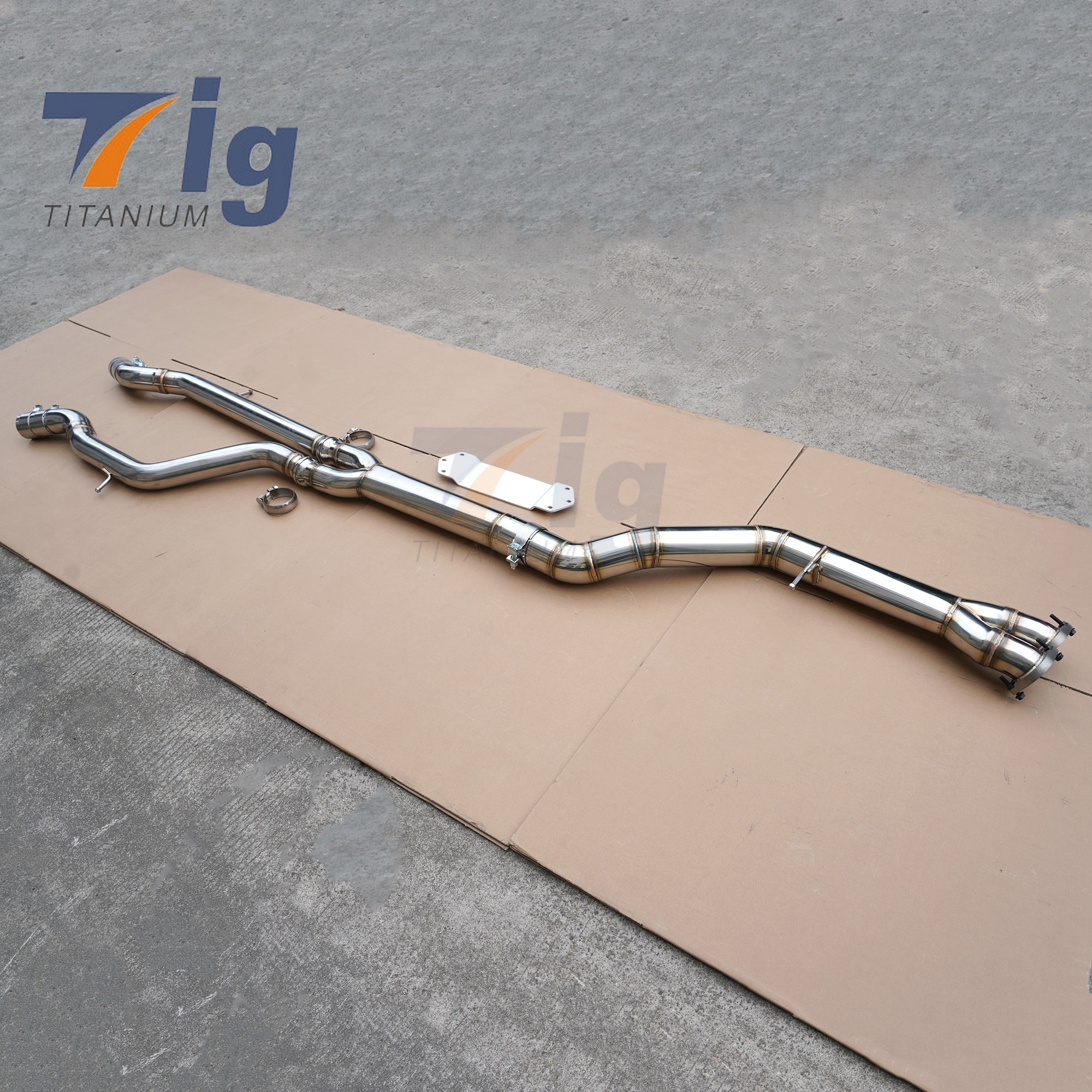 SS304 High Flow Single Midpipe Exhaust for BMW S55 F80 F82 M3 M4 Single Mid Pipe