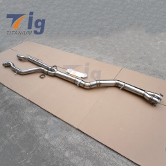 SS304 High Flow Single Midpipe Exhaust for BMW S55 F80 F82 M3 M4 Single Mid Pipe