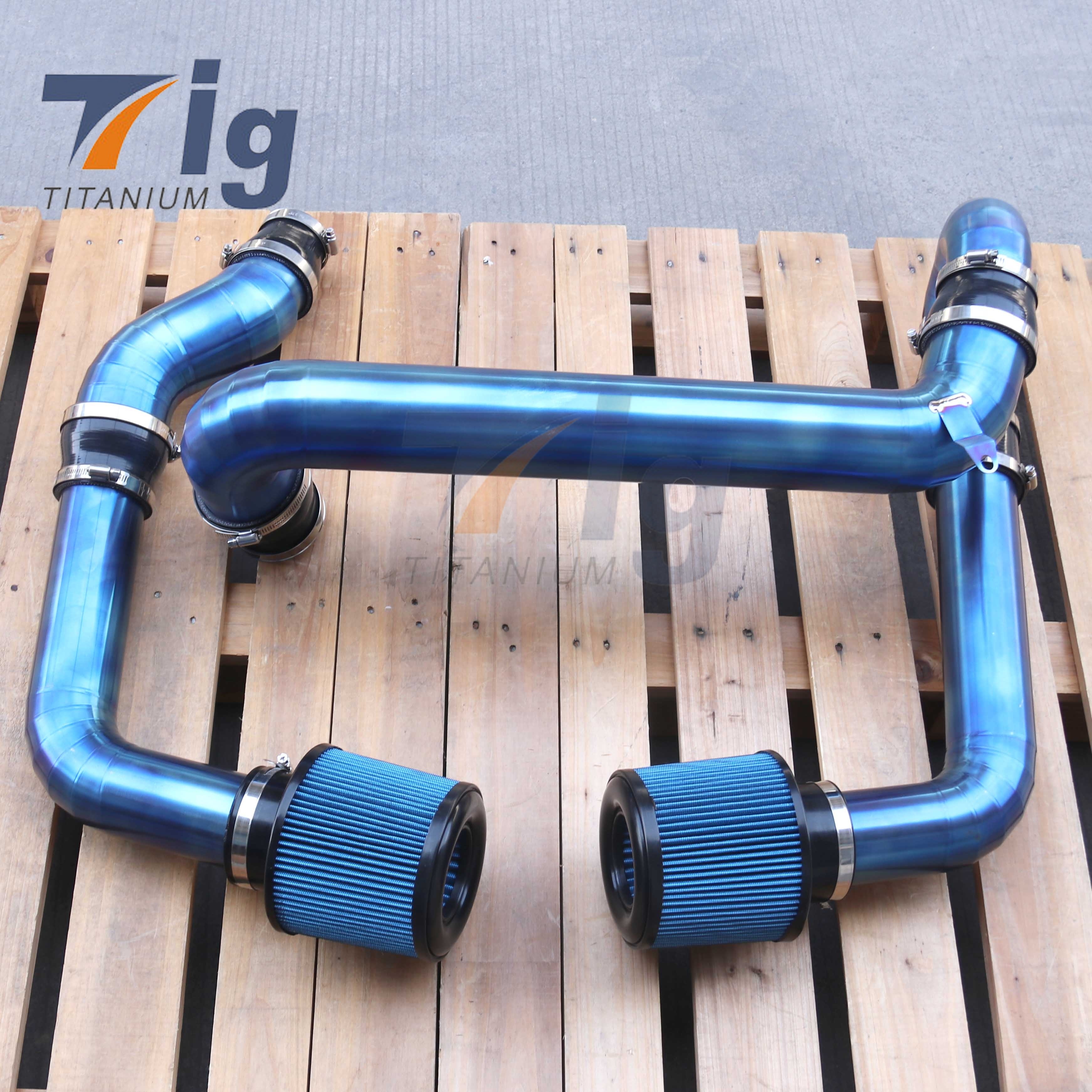 Front Mount Intakes High Flow for BMW G80 G81 M3 G82 M4 G87 M2 S58 Titanium Intake System High Performance Air Filter Upgrade