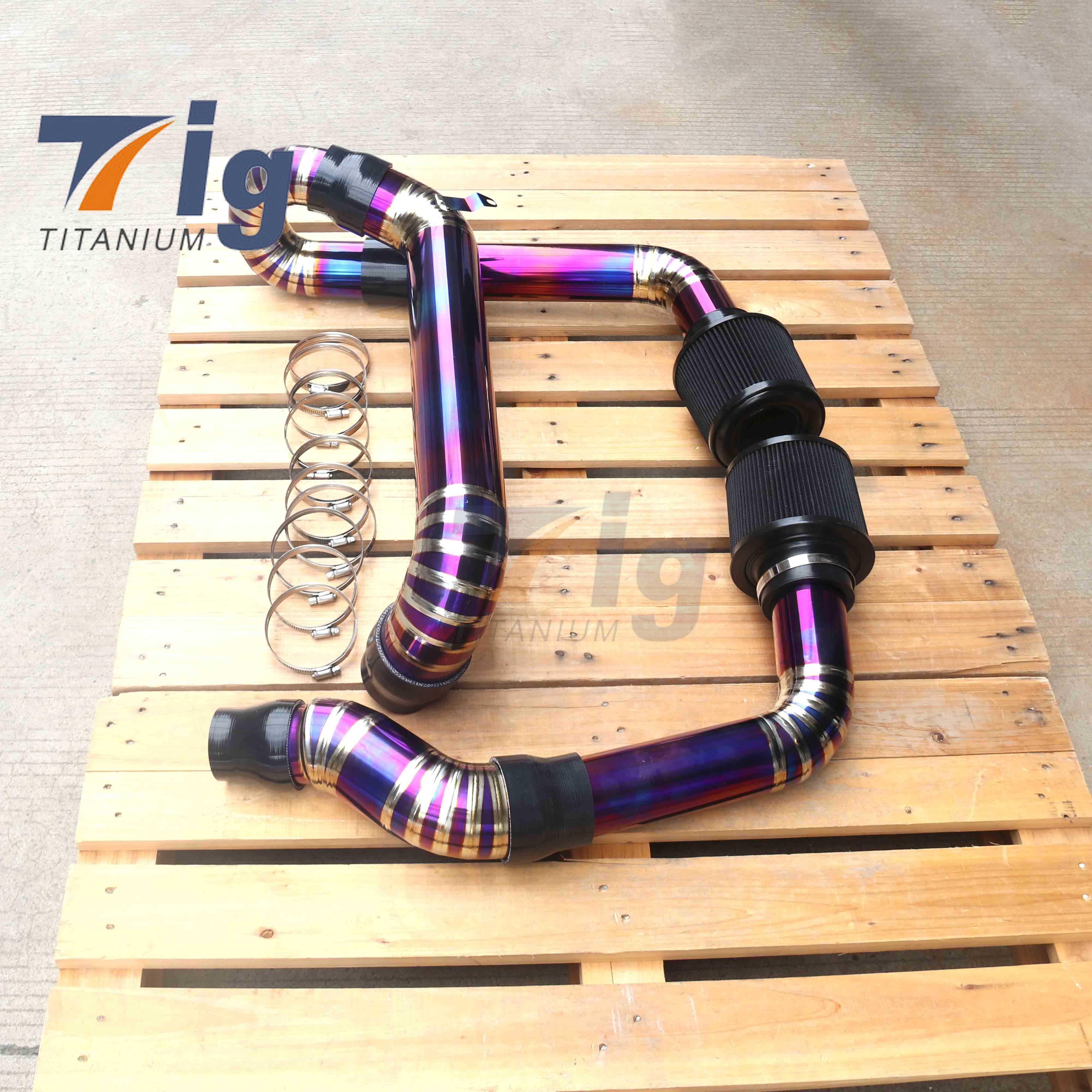 Front Mount Intakes High Flow for BMW G80 G81 M3 G82 M4 G87 M2 S58 Titanium Intake System High Performance Air Filter Upgrade