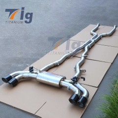 Stainless Steel Catback Exhaust System with Valved Carbon Tips for BMW M5 G90 / M6