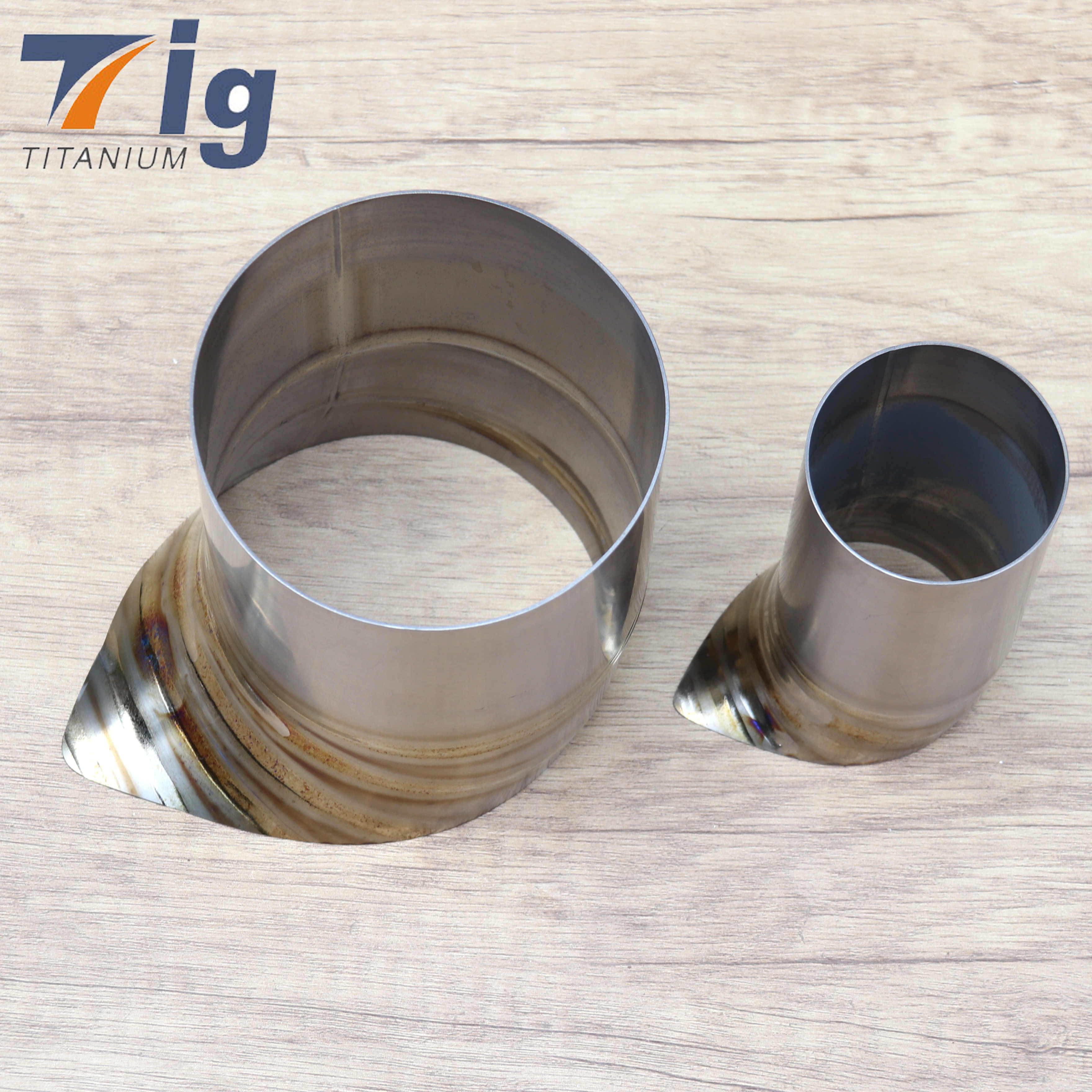 TearDrop Exhaust Tip 304 Titanium 2.5" Tube