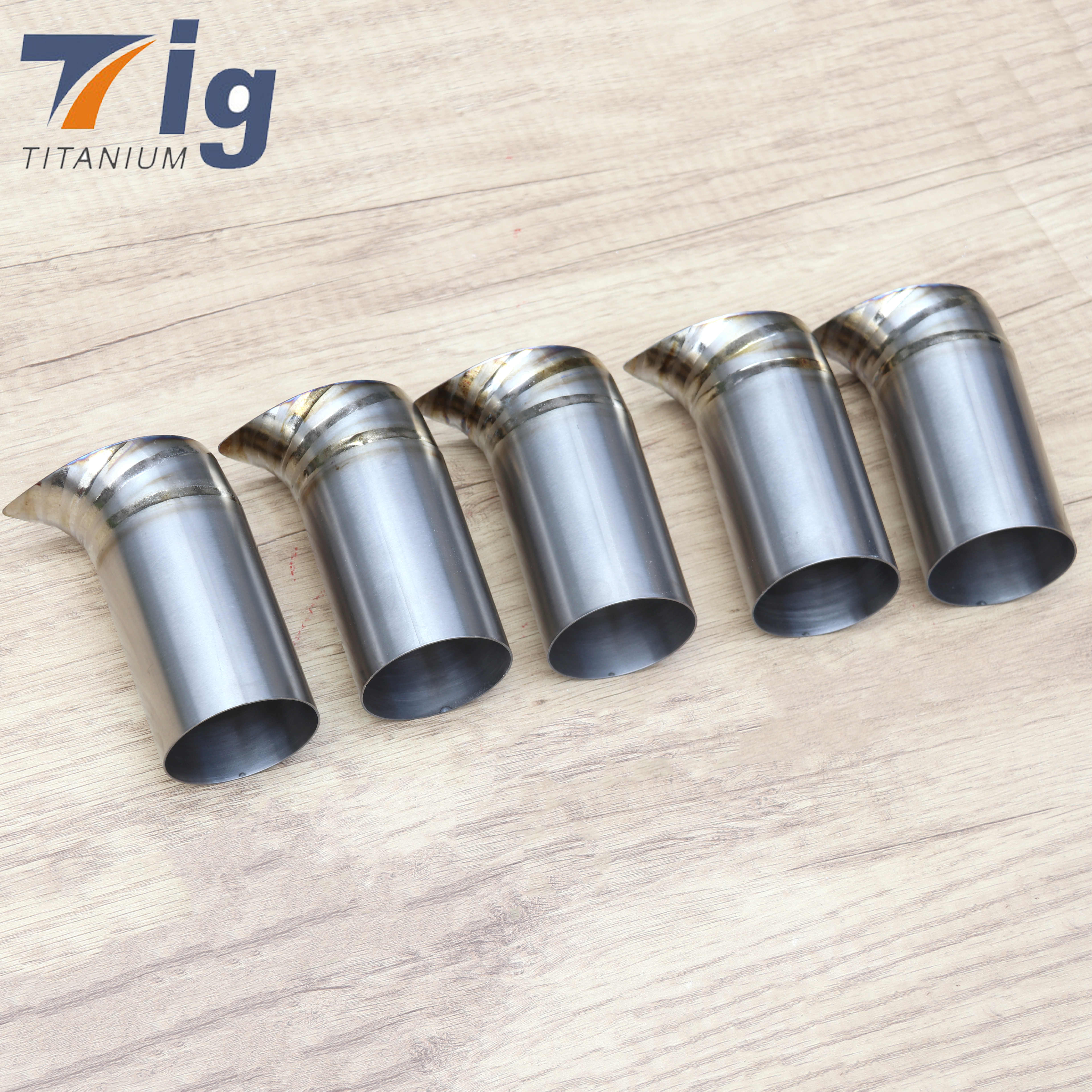 TearDrop Exhaust Tip 304 Titanium 2.5" Tube