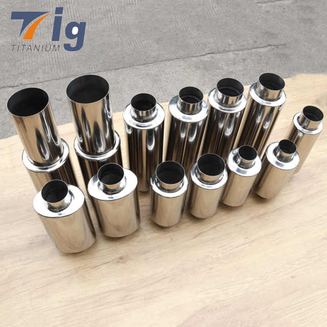 Titanium Universal Car Exhaust Muffler 2.5"/ 3"/3.5"/4.3"/4.6''