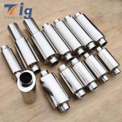 Titanium Universal Car Exhaust Muffler 2.5"/ 3"/3.5"/4.3"/4.6''