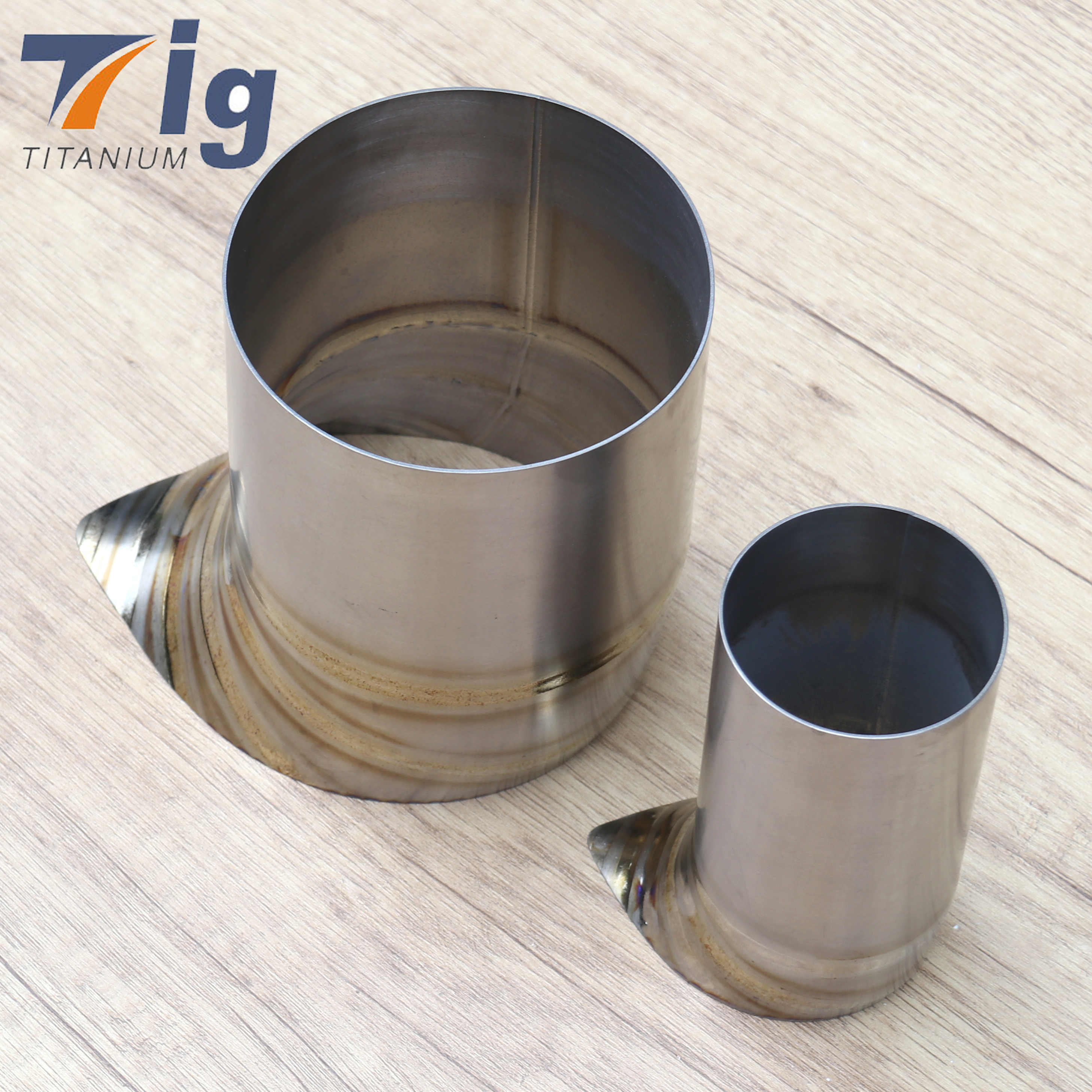TearDrop Exhaust Tip 304 Titanium 2.5" Tube