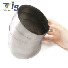 1.75" 1.875" 2" 2.25" 3" 3.5" 4" 1.5D Bend 1.0mm Pie Cuts Brushed finish 5 pieces 45* bend Titanium