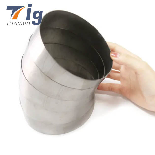 1.75" 1.875" 2" 2.25" 3" 3.5" 4" 1.5D Bend 1.0mm Pie Cuts Brushed finish 5 pieces 45* bend Titanium
