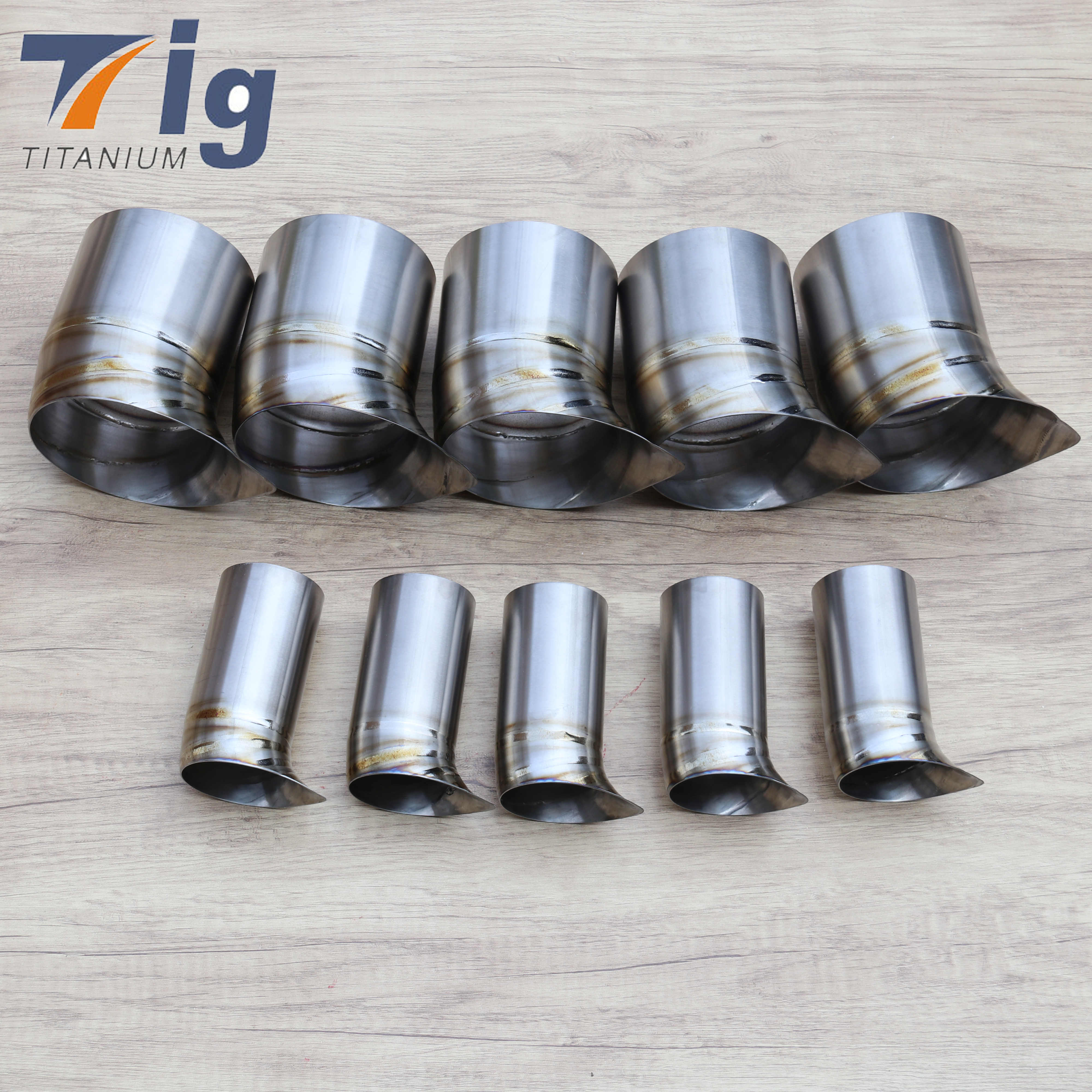 Fupower 3.5" - 1.0mm - 1.5D Titanium Tear-Drop Exhaust Tip