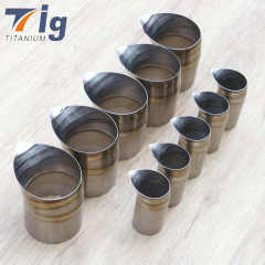 5" Titanium EXHAUST / DUMP TUBE TEARDROP TIP DIY water-drop exhaust tips