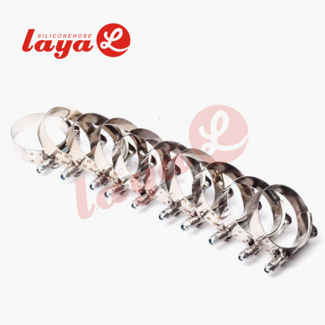 304 Stainless steel T bolt hose clamps 19mm Band with M6 Lock