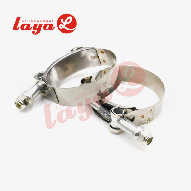 304 Stainless steel T bolt hose clamps 19mm Band with M6 Lock