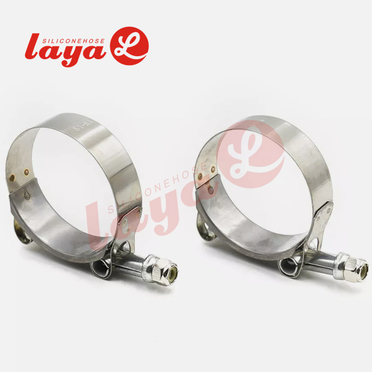 304 Stainless steel T bolt hose clamps 19mm Band with M6 Lock
