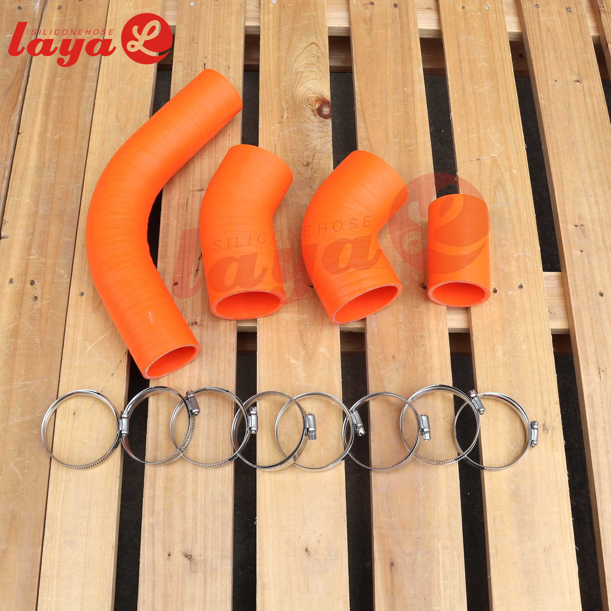 GMC 6.6L Duramax LB7 5ply Silicone CAC intercooler Boot Hose Tube Kit 02-04