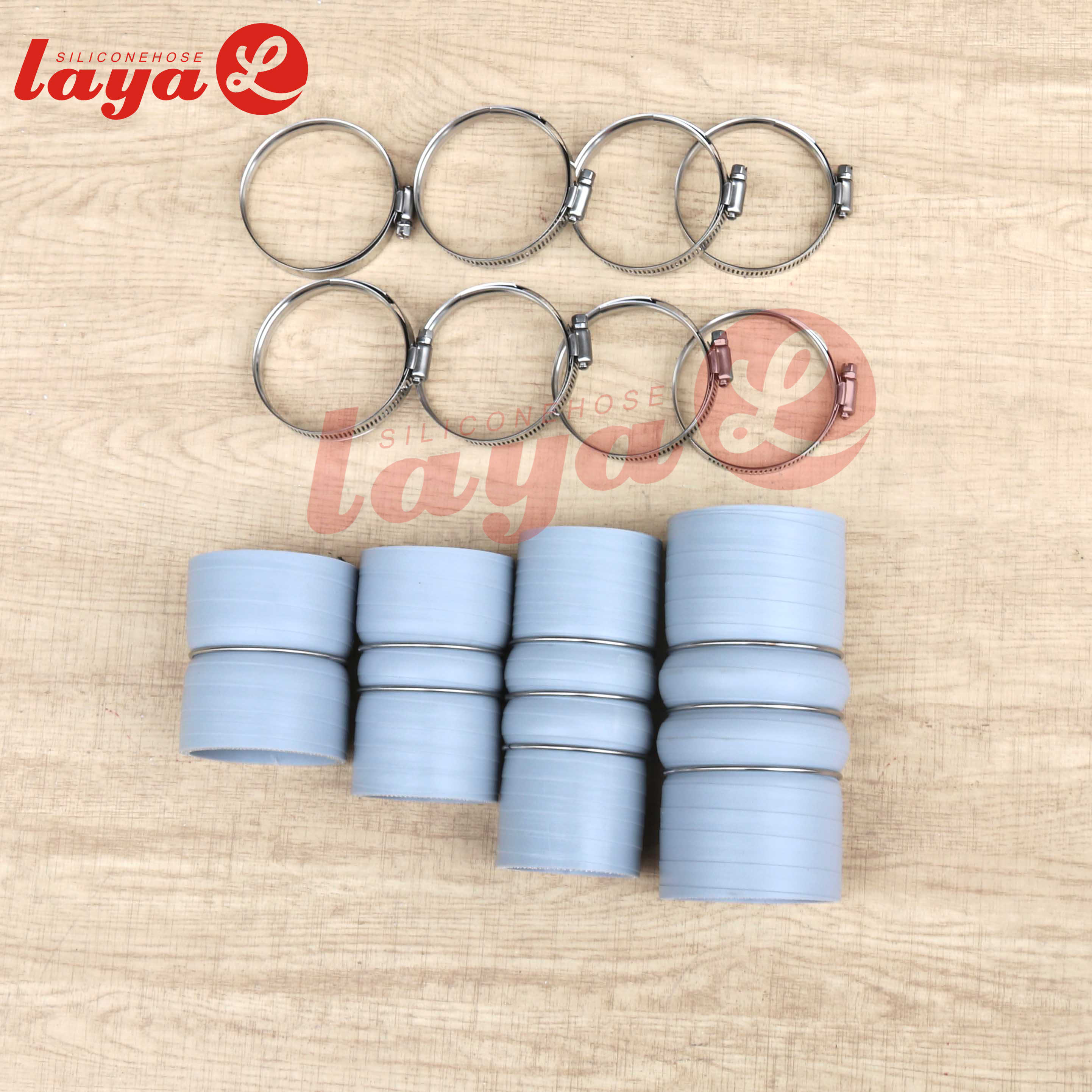 GMC 6.6L Duramax L5P 5ply Silicone CAC intercooler Boot Hose Tube Kit 2017-2019