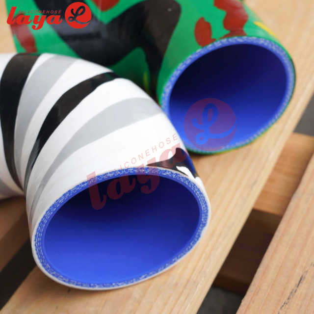 90 degree 4 plys elbow hose 102+102mm leg length 5mm thickness snow camo and woodland camo