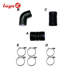 2006-2010 GM 6.6L DURAMAX SILICONE HOSE KIT WITH STAINLESS STEEL CLAMPS