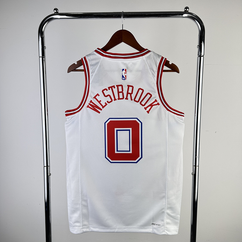 2026 NBA Houston Rockets 0 WESTBROOK Basketball Jersey